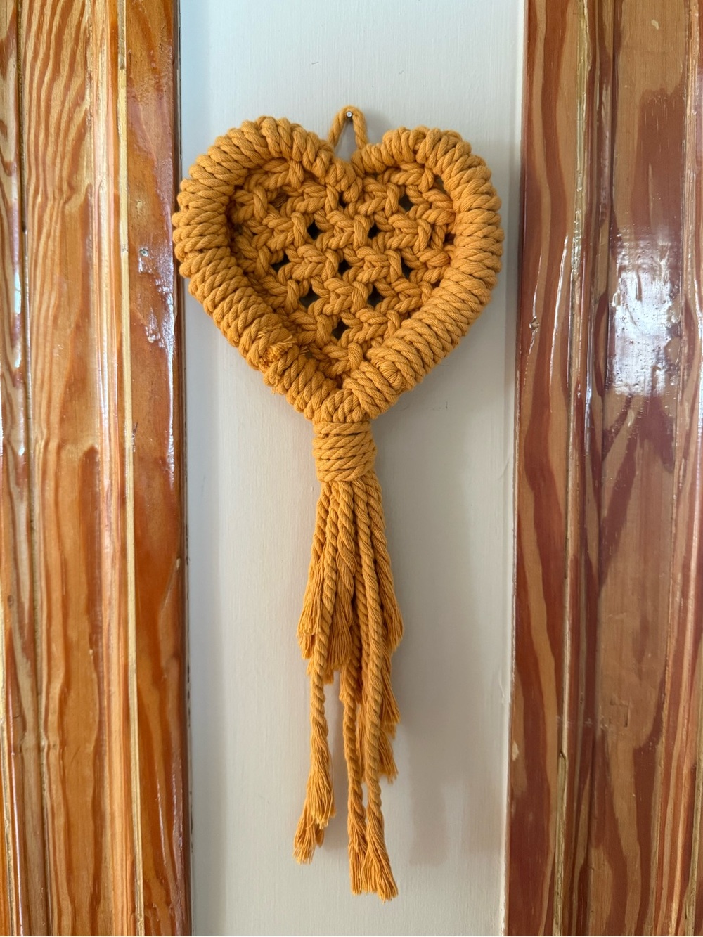 Crochet Heart Wall Hanging